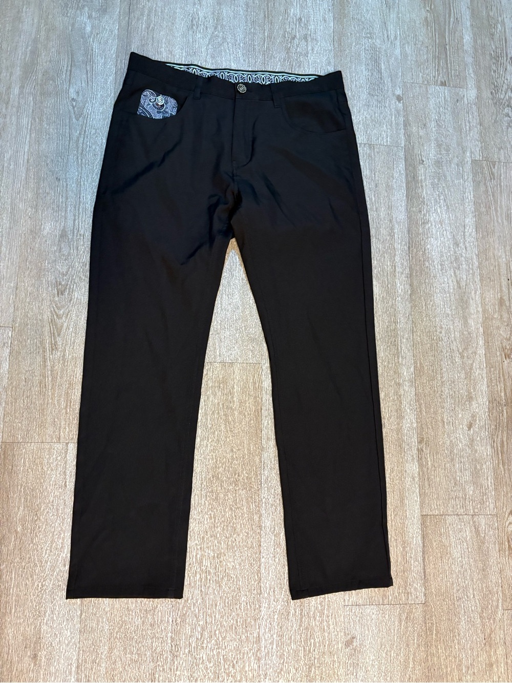 SUSLO COUTURE BLACK PANTS SIZE 34 X 30